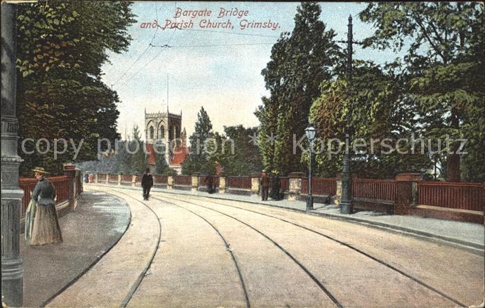 Grimsby Bargate Bridge and Parish Church