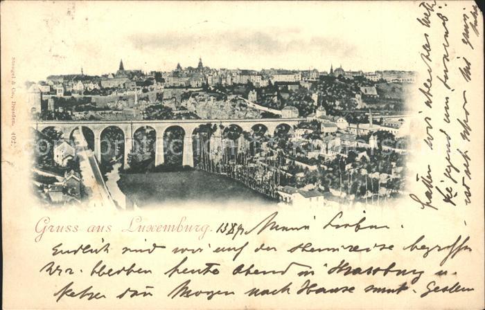Luxemburg Luxembourg Panorama Viadukt
