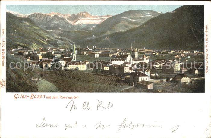 Gries-Quirein Bozen mit Rosengarten