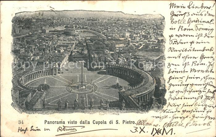 Rom Roma Panorama visto dalla Cupola di S Pietro