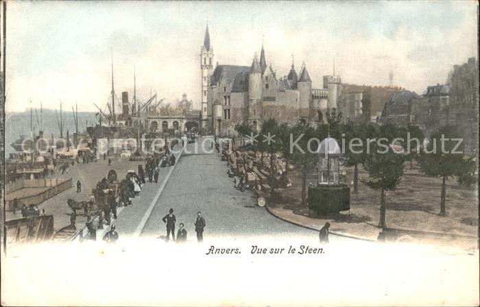 Anvers Antwerpen Vue sur le Steen