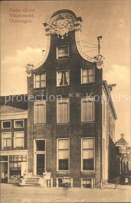 Groningen Oude Gevel Vischmarkt