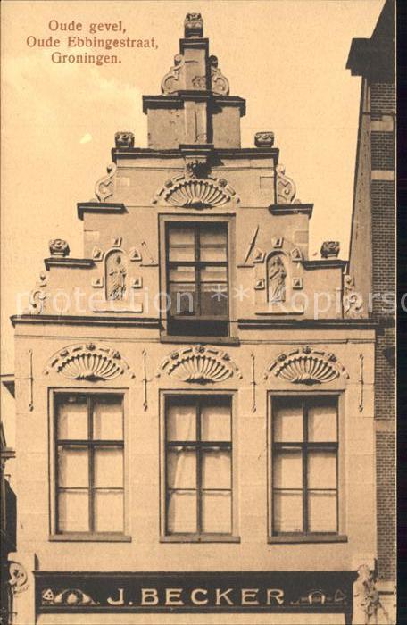 Groningen Oude gevel Oude Ebbingestraat