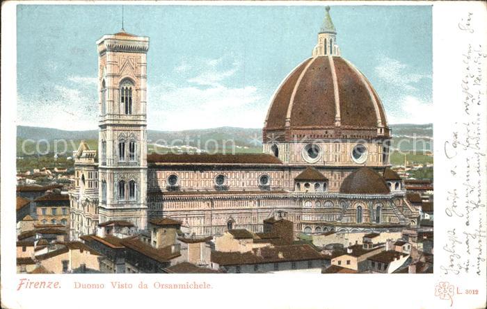 Firenze Florenz Duomo Visto da Orsanmichele