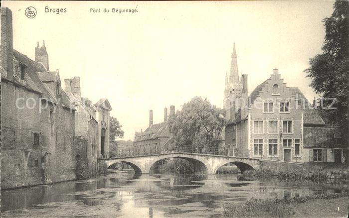 Bruges BRUGGE Belgie Pont du Beguinage