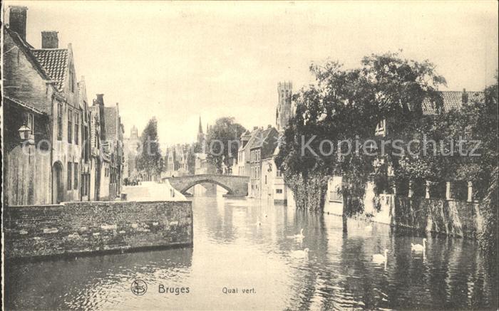 Bruges BRUGGE Belgie Quai vert