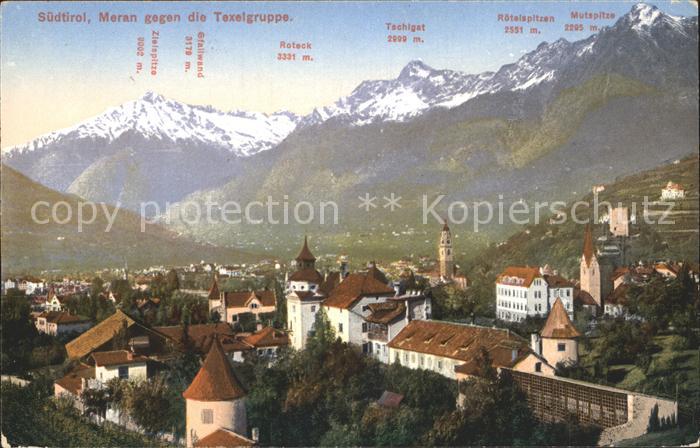 Merano Meran mit Texelgruppe