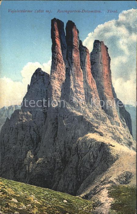 Dolomiten Oesterreich Vajolettürme Rosengarten