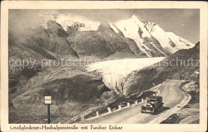 Grossglockner Hochalpenstrasse mit Fuscher Eiskar