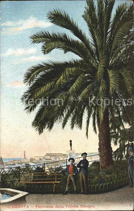 Genova Genua Liguria Panorama dalla Villetta Dinegro
