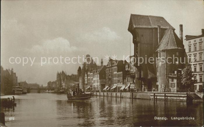 Danzig Westpreussen Langebruecke