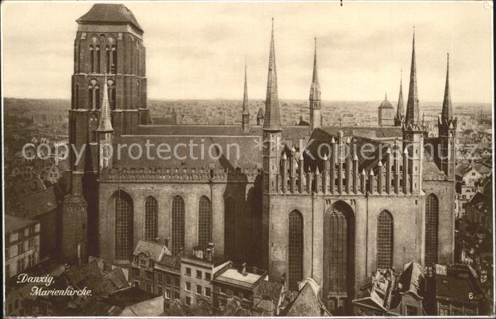 Danzig Westpreussen Marienkirche