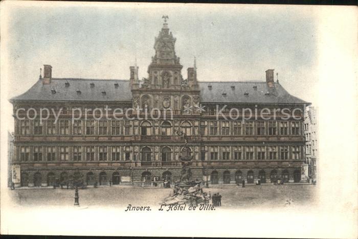 Anvers Antwerpen Hotel de Ville