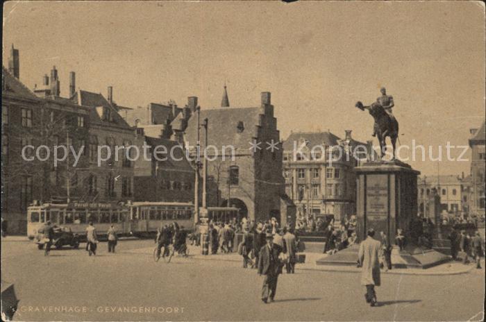 Gravenhage Gevangenpoort Strassenbahn Reiterdenkmal