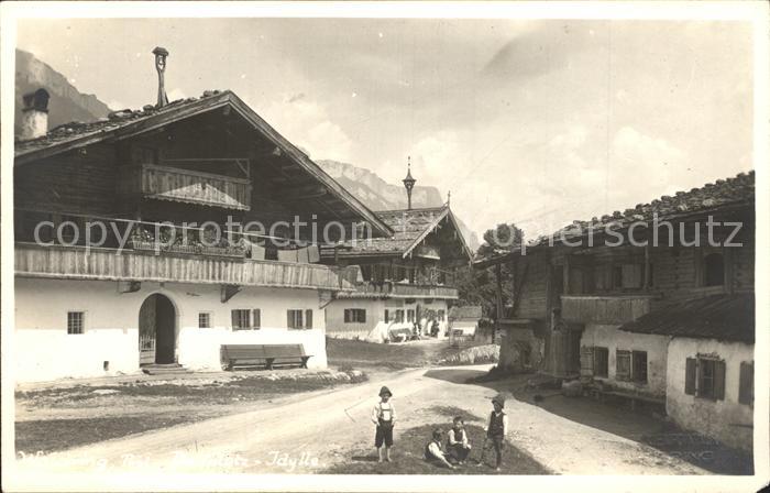 Waidring Tirol Dorfplatz Idylle