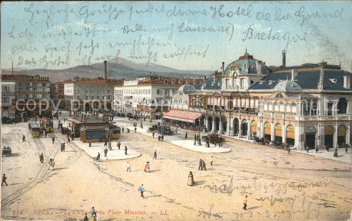 Nice Alpes Maritimes Le Casino et la Place Massena