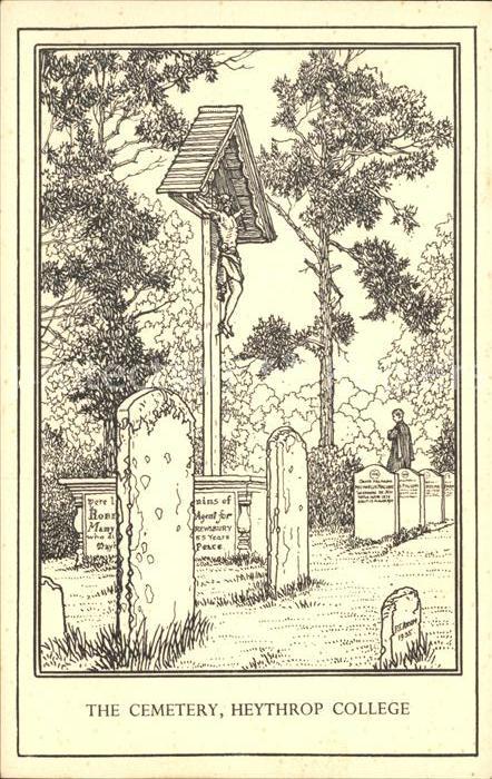 Heythrop The Cemetery Heythrop College Zeichnung
