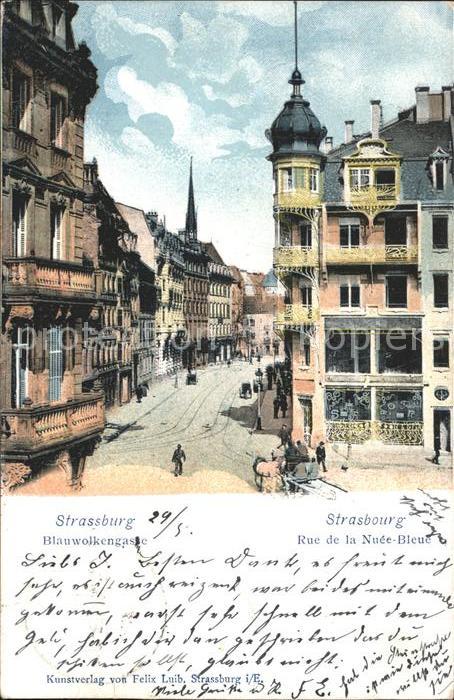 Strassburg Elsass Blauwolkengasse