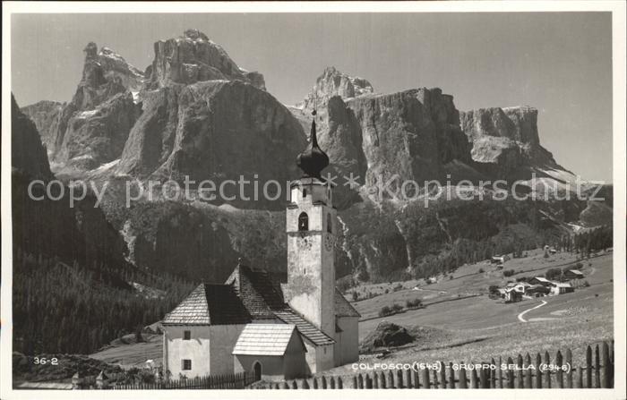 Colfosco Chiesa Gruppo Sella