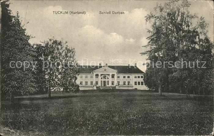 Tuckum Tukums Kurland Schloss Durban