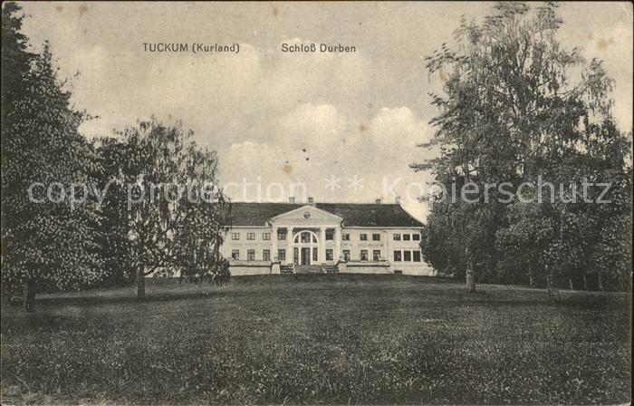 Tuckum Tukums Kurland Schloss Durben