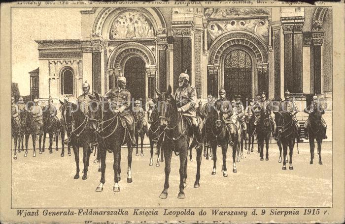 Warszawa Wjazd Generala Feldmarszalka Ksiecia Leopolda 9 Sierpnia
