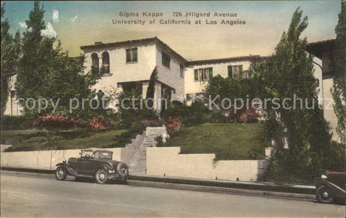 Los Angeles California Sigma Kappa Hilgard Avenue