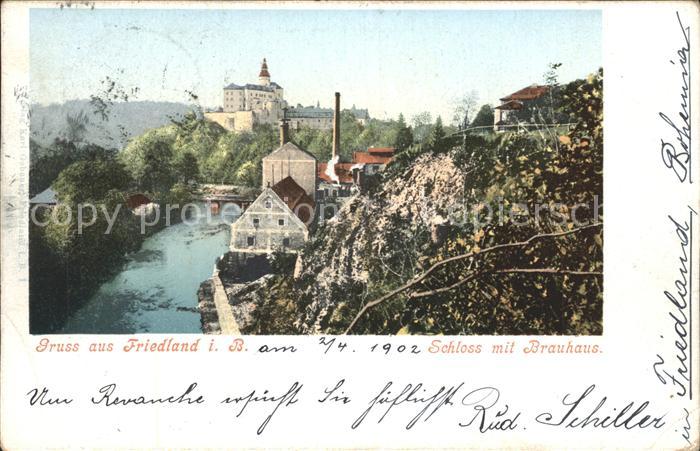 Friedland Boehmen Schloss mit Brauhaus