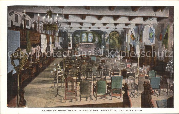 Riverside California Cloister Music Room Mission Inn