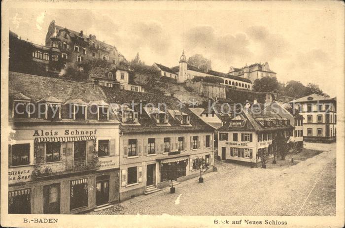 BADEN-BADEN BW Blick auf Neues Schloss