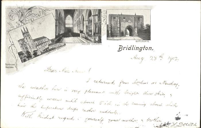 Bridlington East Riding of Yorkshire Priory Church Baylegate