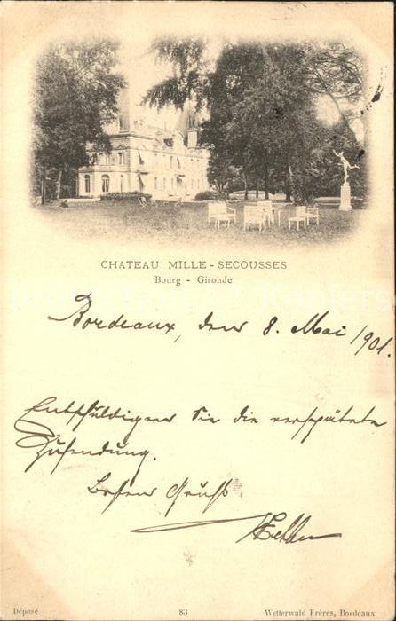 Bordeaux Chateau Mille Secousses Bourg Gironde