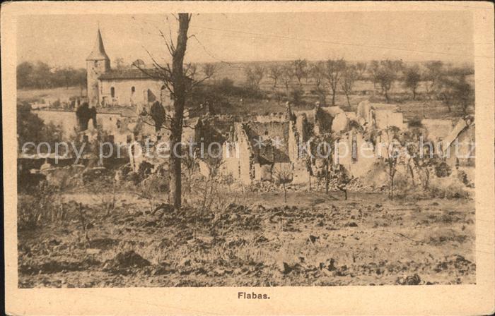 Flabas WK1 zerstörtes Dorf