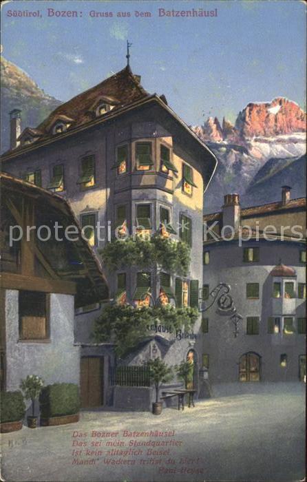 Bozen Suedtirol Bozner Batzenhaeusel