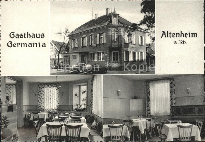 Altenheim Bas-Rhin Gasthaus Germania Gaststube