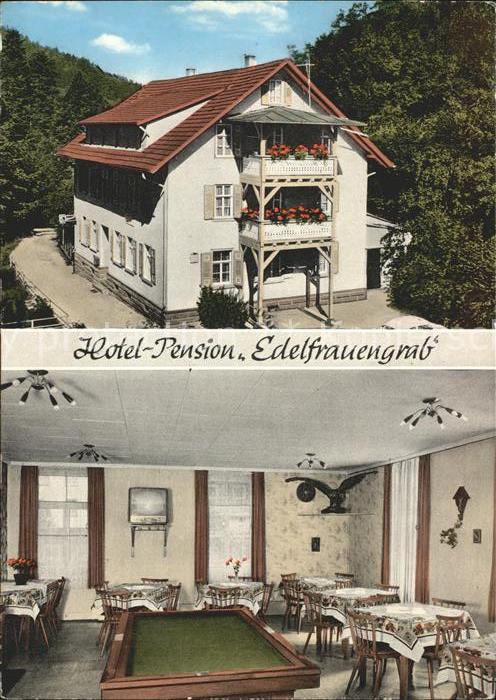 Ottenhoefen Schwarzwald Hotel Pension Edelfrauengrab Gastraum Billardtisch