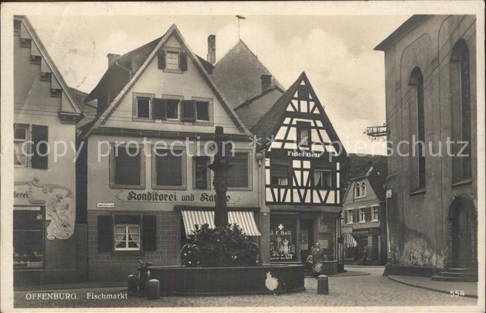 Offenburg Fischmarkt Brunnen