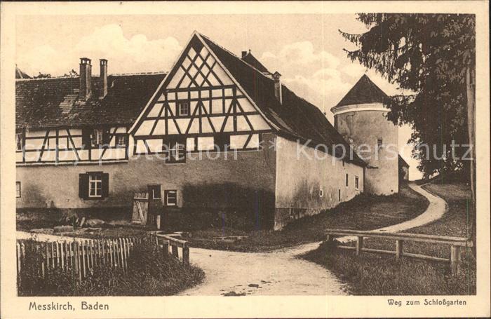 Messkirch Weg zum Schlossgarten