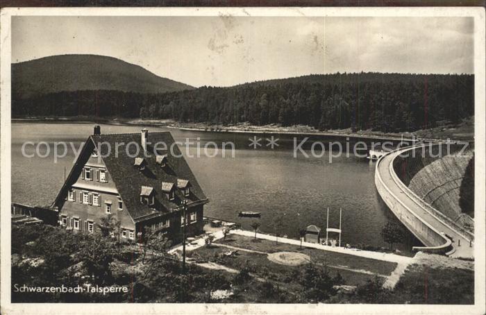 Schwarzenbachtalsperre Panorama Staumauer