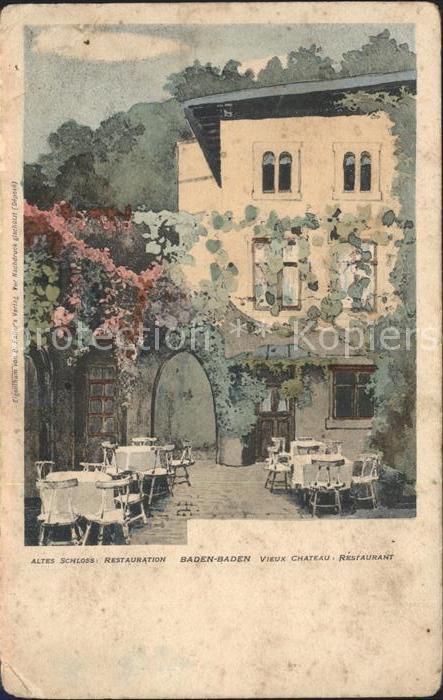 BADEN-BADEN BW Altes Schloss Restauration