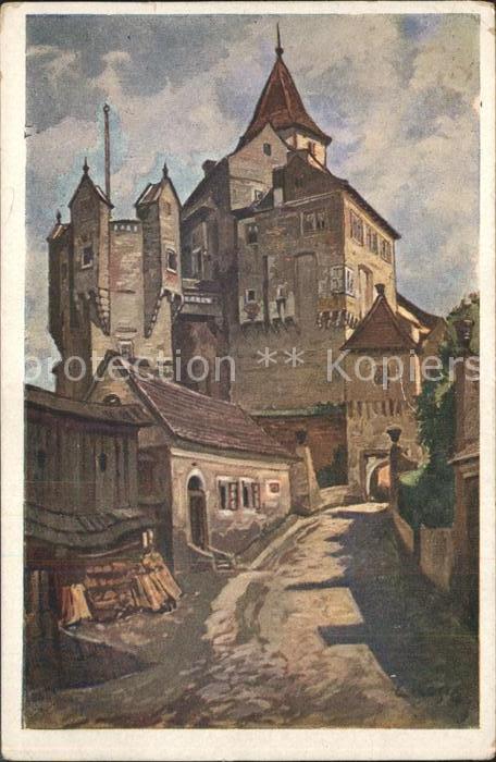 Maehren Tschechien Burg Pernstein Zweiter Hof