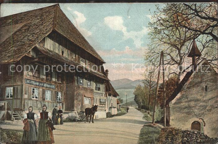 Hornberg Schwarzwald Bauernhaus Schwarzwaelder Trachten Kapelle