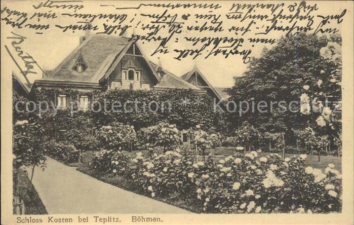 Teplitz-Schoenau Teplice Schloss Kosten