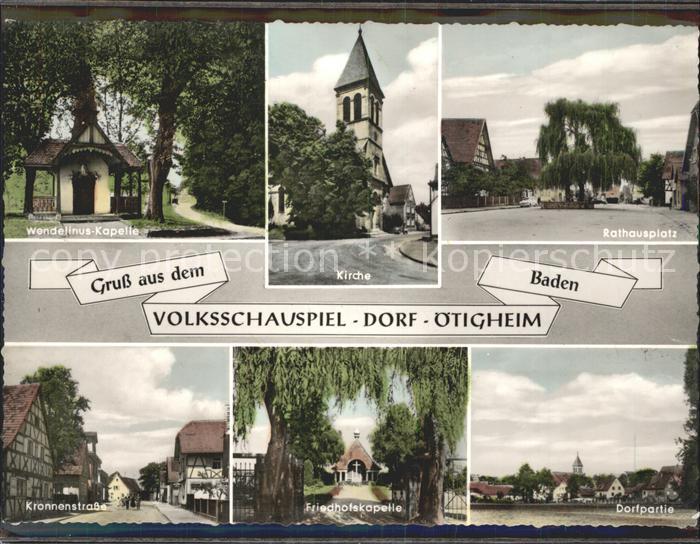 oetigheim Wendelinus Kapelle Kirche Rathausplatz Kronenstrasse Friedhofskapelle