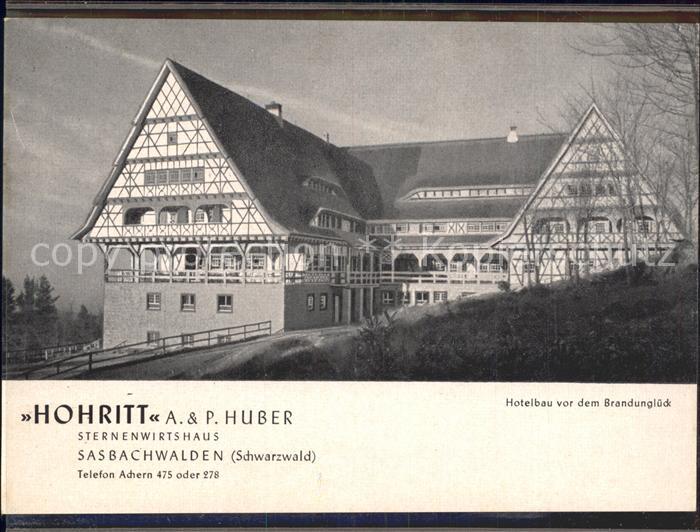 Sasbachwalden Achern Ortenaukreis BW Hohritt Sternenwirtshaus