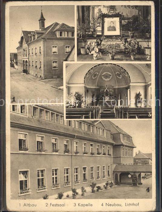 Schwarzach Bad Saulgau St Franziskusheim Altbau Festsaal Kapelle Neubau Lichthof