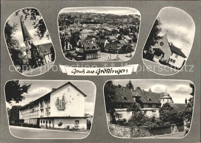 Groetzingen Karlsruhe Kirche Panorama Dorfpartien