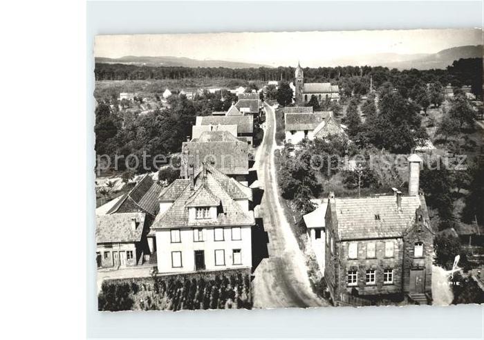 Nehwiller pres Woerth Rue principale Vue aerienne