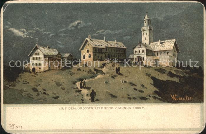 Grosser Feldberg Taunus Feldberghaus Kuenstlerkarte