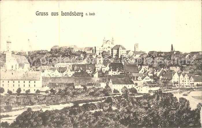 Landsberg Lech Blick auf die Altstadt